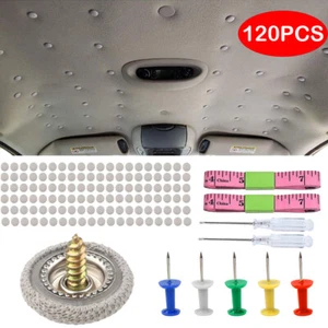 120x Sagging Headliner Repair Buckle Pins Rivet car Roof Liner Ceiling Repair - Picture 1 of 9