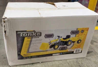 NEW TONKA KIDS RIDE ON DIGGER EXCAVATOR WITH TRAILER 61-8010AS (DAMAGED BOX) - image 1 of 3