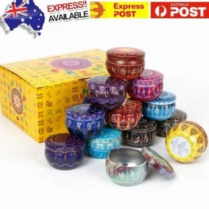 12 Pack Candle Jars with Lid Bulk Round Candle Container Tins Empty Storage Box - Picture 1 of 11