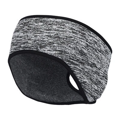 Faixa de cabeça feminina rabo de cavalo - Aquecedor de orelha de lã - para esportes ao ar livre de inverno corrida - Imagem 1 de 4