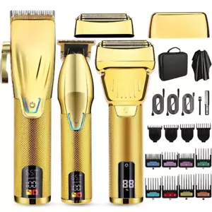 Hair Clipper and Trimmer Set Barber Clippers Set for Men, Professional Kit Beard - Picture 1 of 10