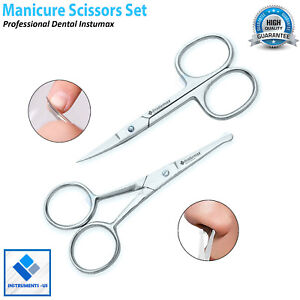 Professional Hair Small Grooming Scissors For Eyebrow Nose Hair Mustache Set Kit