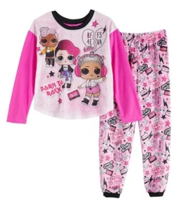 LOL Surprise Pajamas Girl's size 6 NeW Shirt Pants Pjs Set NWT Born To Rock NWT  - Picture 1 of 5