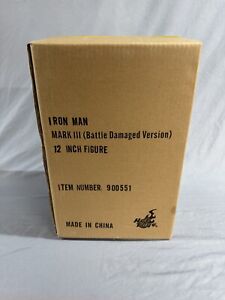 Hot Toys 1/6 NEW Iron Man - Mark III (Battle Damaged) MMS110 - in shipper