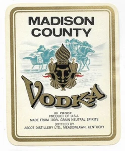 VODKA MADISON COUNTY A PRUEBA 80~MEADOWLAND, KY - Imagen 1 de 1
