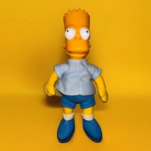 Vintage The Simpsons Bart Simpson Vinyl Kopf Figur 10’’ Plüsch Puppe Spielzeug 1990 ✅ - Bild 1 von 8