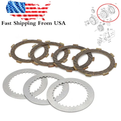 Комплект из 7 фрикционных и стальных пластин сцепления для Kawasaki KE100 KE100A KH100 KD80 MINI - Изображение 1 из 4