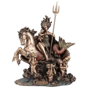 9 5/8 Zoll Amphitrit die griechische Göttin des Meeres Kaltgussharz Bronze-Finish - Bild 1 von 4