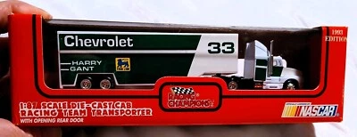 1993 Racing Champions Semi Transporter Diecast Cab 1:87 Harry Gant #33 Chevrolet - Image 1 of 4