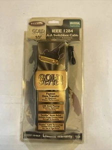 BELKIN IEEE 1284 PRINTER CABLE 6’ FOOT GOLD-SERIES F2A046-06-GLD SEALED NEW - Picture 1 of 6