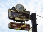 Photo 6x4 Sign (with Clock) For The George, The Town, En2 Enfield/tq3396 C2014