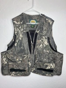 Cabelas Mens 3D Seclusion Camo Hunting Vest Size L Outdoor Tactical Gorpcore - Picture 1 of 13