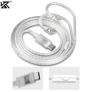 KZ Original Headphone Cable Type C Silver-Plated Upgrade Cable Replacement 2Pin - Picture 1 of 8
