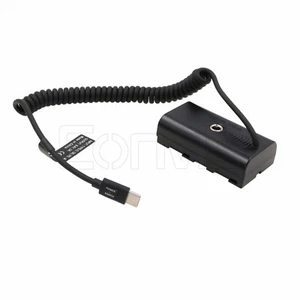QC PD USB C NP F970 F550 Dummy Akku für Atomos Shogun Ninja V Inferno Monitor - Bild 1 von 5