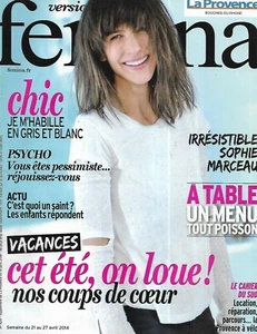 VERSION FEMINA n°629 21/04/2014 Sophie Marceau_Belles locations été_Menu poisson - Imagen 1 de 1