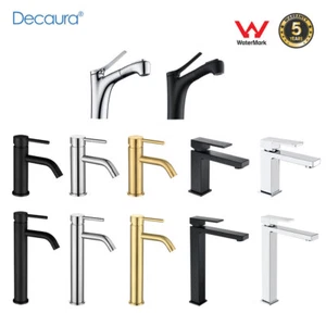 Decaura Mixer Tap Brass Bathroom Basin Vanity Faucet Single Handle Tapware WELS - Picture 1 of 110