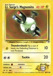 Japanese Pokemon Lt. Surge's Magnemite (LST) Leaders' Stadium - Picture 1 of 1