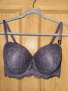 Victoria's Secret NUOVO 36DDD Dream Angels foderato demi pizzo viola ferretto - Foto 1 di 6