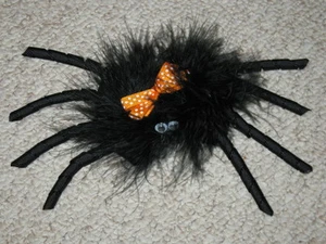 NUEVO "SPIDER FUZZY" Halloween Hair Bow Girls Fall Festival Hairbow Marabou Clip - Imagen 1 de 1