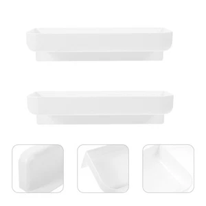 2 Sets Wand Aufbewahrung Regal Küche Regal Hängend Bad Organizer - Bild 1 von 12