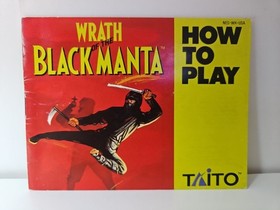 Wrath Of The Black Manta Manual de instrucciones solo Nintendo NES