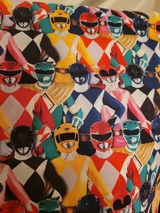 Power Ranger Lineup Digital Fabric Diamonds CP75969 Hasbro Springs Creative 2021 - Bild 1 von 5