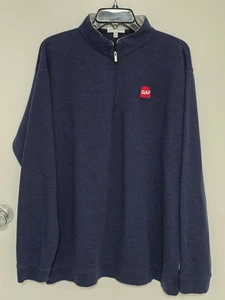 Peter Miller Sweatshirt Pullover 1/4 Zip Blue Men's Size XXL - Picture 1 of 6