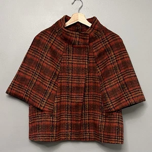 Anthropologie Damen Tess kariertes Capelet Einheitsgröße - Bild 1 von 8