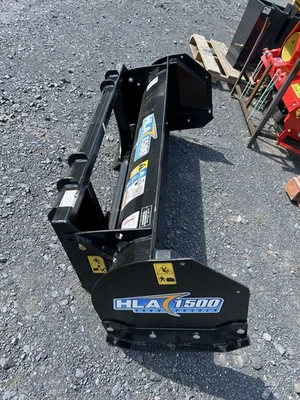 New HLA Snow Pusher Standard Quick Attach 60" For Compact Tractor Rubber Edge - Image 1 of 3