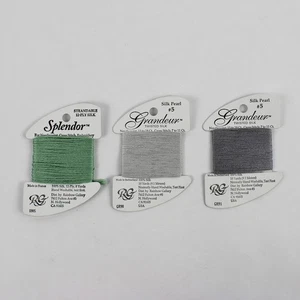 New Lot of 3 Silk Threads for Needlepoint & Cross Stitch, 8-10 yds. Each - Picture 1 of 5