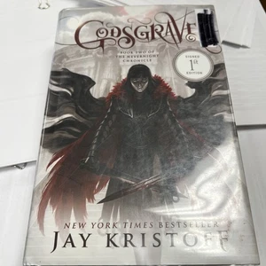 Godsgrave By Jay Kristoff The Nevernight Chronicle Book 2 SIGNED 1st Edition *RD - Picture 1 of 8