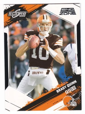 2009 Donruss Score Brady Quinn #65 End Zone SSP Parallel #1/6 1/1 Browns - Image 1 of 2