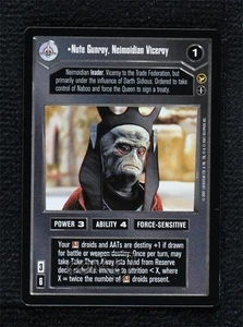 2001 Star Wars CCG: Theed Palace Nute Gunray Vindictive Viceroy - Picture 1 of 2