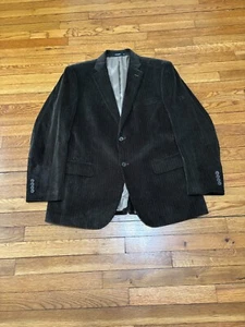 Dockers Mens Blazer Jacket Size 44R Dark Green 100% Cotton Knit Sport Coat - Picture 1 of 10