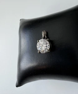 Colgante Art Deco plata 835 con cristal de montaña - ¡brillante y potente! - Imagen 1 de 10