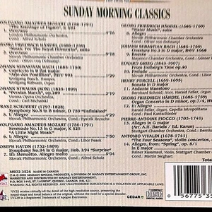 Sunday Morning Classics, Best Of - Var Artist -Mozart Handel Bach, Strauss,more - Picture 1 of 2