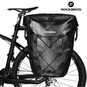 ROCKBROS Bicycle Pannier Bike Bag Rear Rack Bag Waterproof Large Capacity 2Pcs - Picture 1 of 8