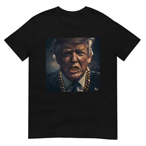 Donald Trump Gold Grillz T-Shirt - Picture 1 of 17