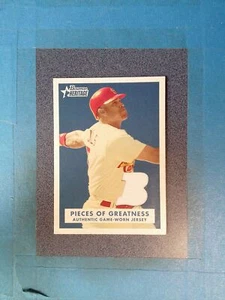 JY57) 2006 Bowman Heritage ALBERT PUJOLS Jersey Pieces Of Greatness - Picture 1 of 2