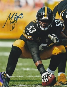 MAURKICE POUNCEY PITTSBURGH STEELERS  ACTION SIGNED 8x10 - Picture 1 of 1