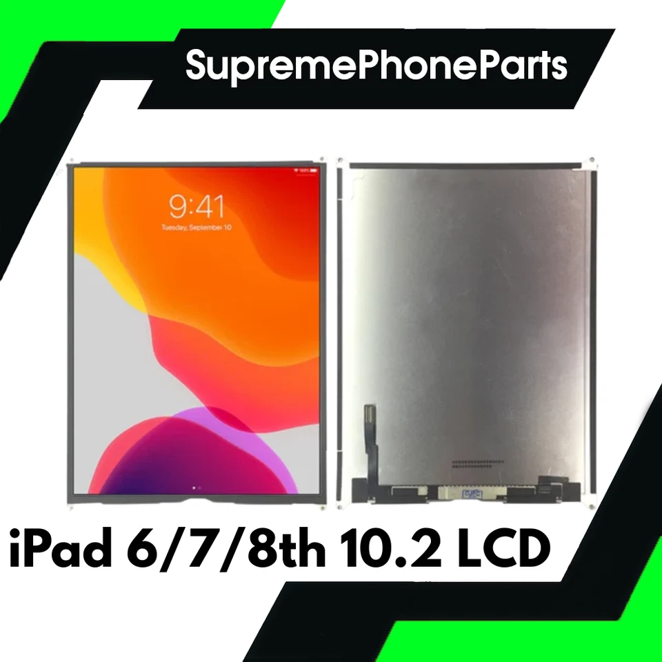 E-TECH61 iPad 7th Generation 2019/ 8th Gen 2020/9th 2021 10.2” Replacement LCD Screen