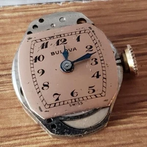 Reloj suizo Bulova 6BK L0 1950 BXW 7 joyas movimiento mecánico vintage WP1 - Imagen 1 de 10