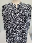 NWT Cocomo Women's Pin Tucked and Pleated Beautiful 3/4 Sleeve Blouse- Size XL