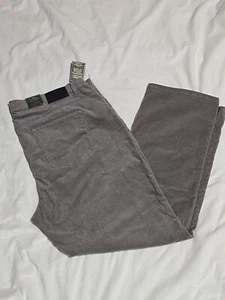 NWT LRL Lauren Jean Co Ralph Lauren Pant Corduroy Classic Straight Granite new - Picture 1 of 8