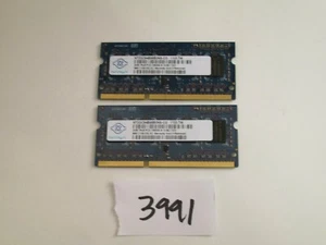 Nanya 2x2Gb=4Gb 1333Mhz PC3-10600 DDR3 SODIMM laptop memory RAM (3991) - Picture 1 of 2