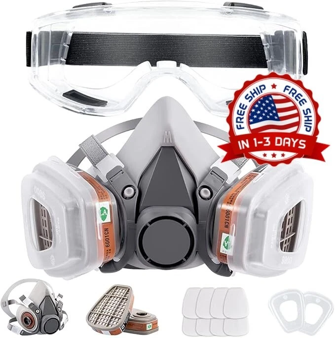 Mascaras Para Pintura Cara Completa Amplio Campo De Visión Químico Pintar NEW US - Изображение 1 из 4