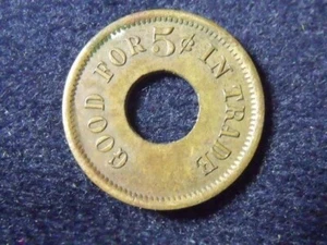 GOOD FOR 5c IN TRADE TOKEN '27469' FREE SHIPPING - Picture 1 of 2