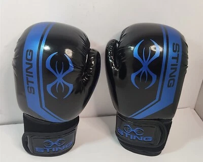 Sting Armalite Boxing Gloves 10oz Black & Blue New Without Tags - image 1 of 4
