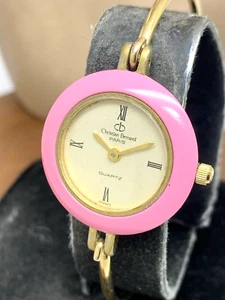 Christian Bernard Paris Women's Watch Gold Bangle Interchangeable Bezel 24mm - Picture 1 of 13