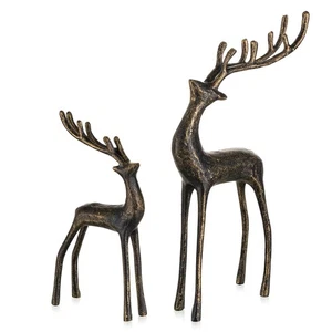 Christmas Reindeer Figurines for Centerpieces: Black Iron Reindeer Christmas ... - Bild 1 von 9